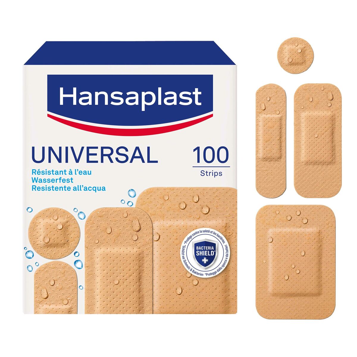 Plastry opatrunkowe Hansaplast Universal 100 Sztuk